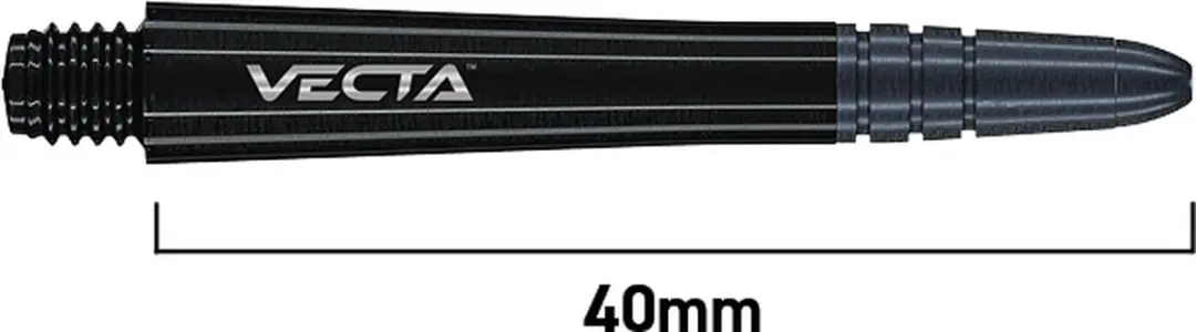 Winmau Vecta Black Dart Shafts 3 Stuks