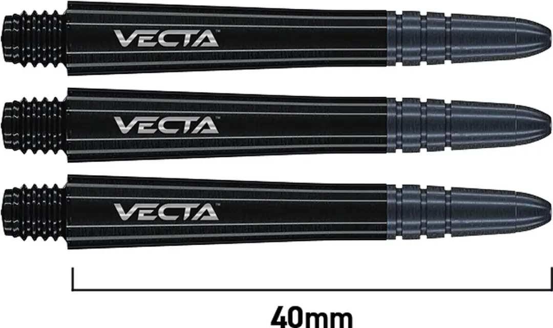 Winmau Vecta Black Dart Shafts 3 Stuks