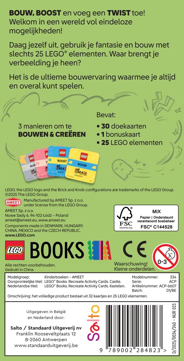 Lego ReCreate Activity Cards: Kastelen