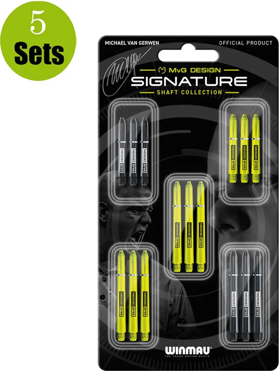 Winmau Michael van Gerwen Signature Shaft Collection 8125 - 3 Stuks - afbeelding 6 van 6