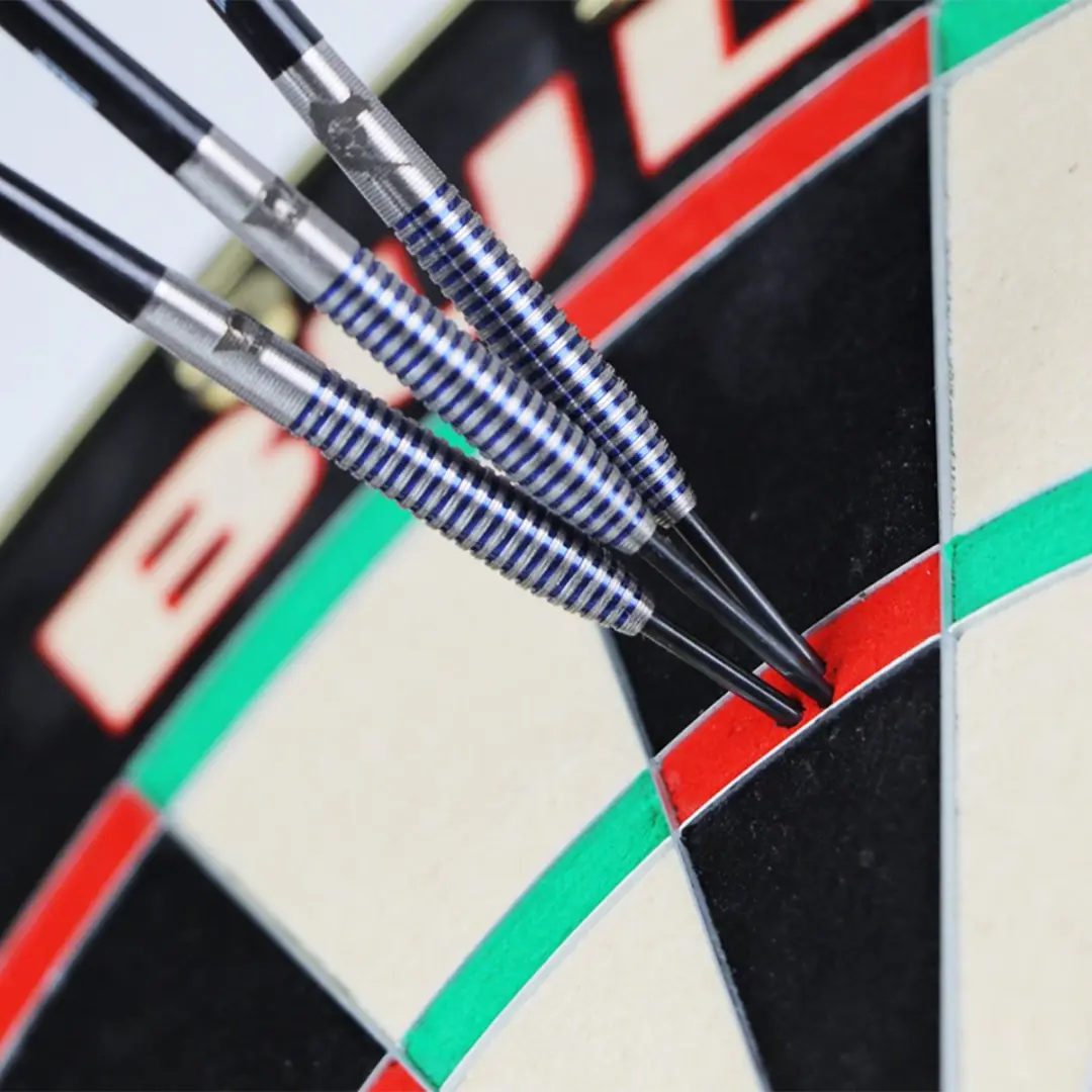 Bull's Romeo Grbavac Dartpijlen 23g - 3 Stuks - Zilver/Blauw