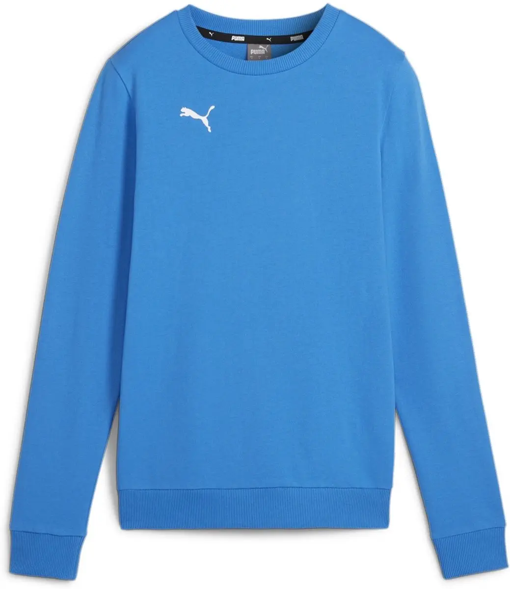PUMA TeamGoal Dames Crew Neck Sweatshirt Ignite Blue-Puma White M