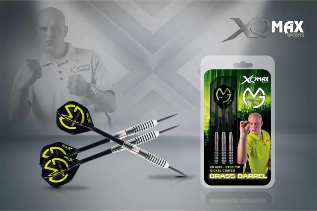 XQMax Darts MvG QD7000630 - 3 Stuks - Zwart/Groen