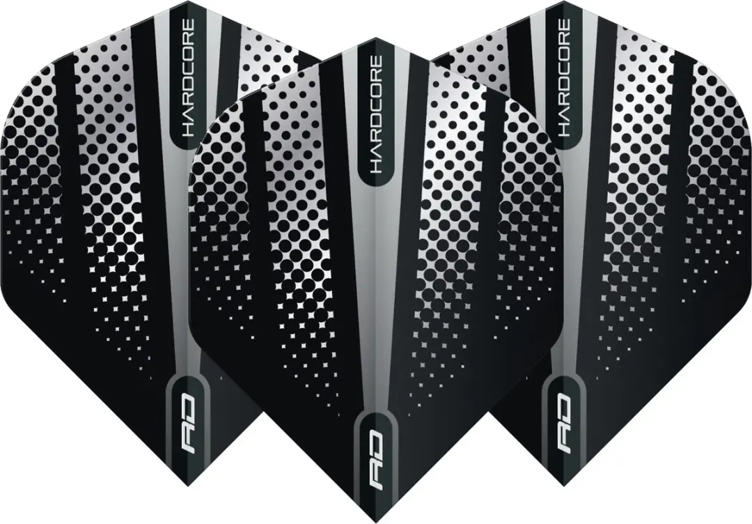 Red Dragon Hardcore Radical Black Flash Dart Flights