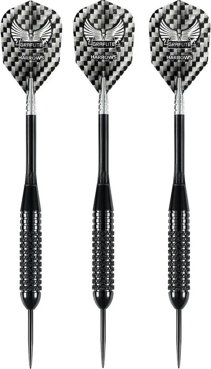 Harrows Black Arrow 25Gk Darts - 3 Stuks - Zwart - afbeelding 6 van 6