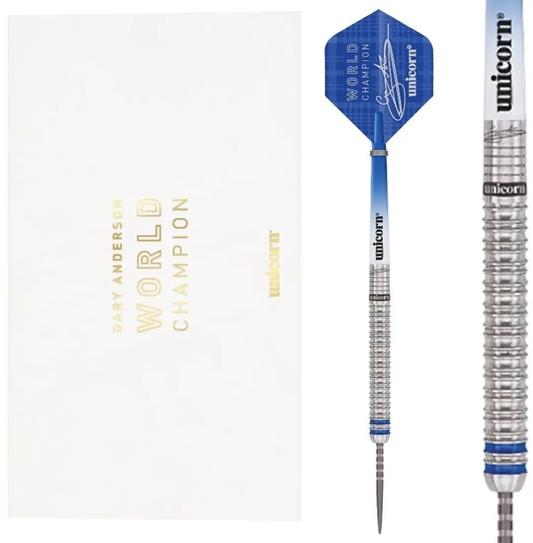 Unicorn Gary Anderson W.C. Phase 3 90% Deluxe Dartpijlen - 3 Stuks - Blauw