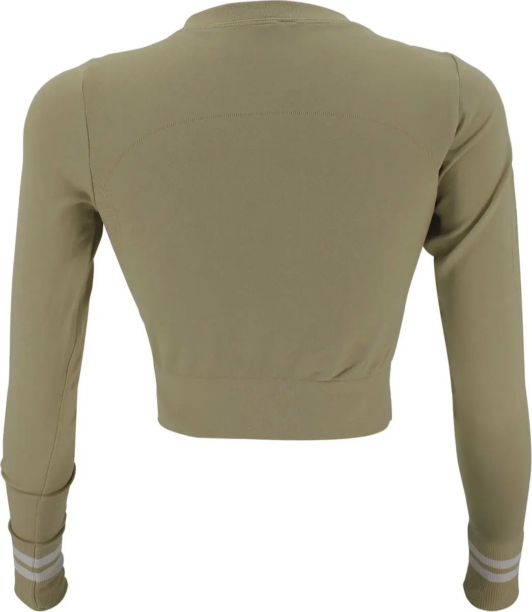 Legend Sport Top Dames - Cropped - S - Wit/Bruin