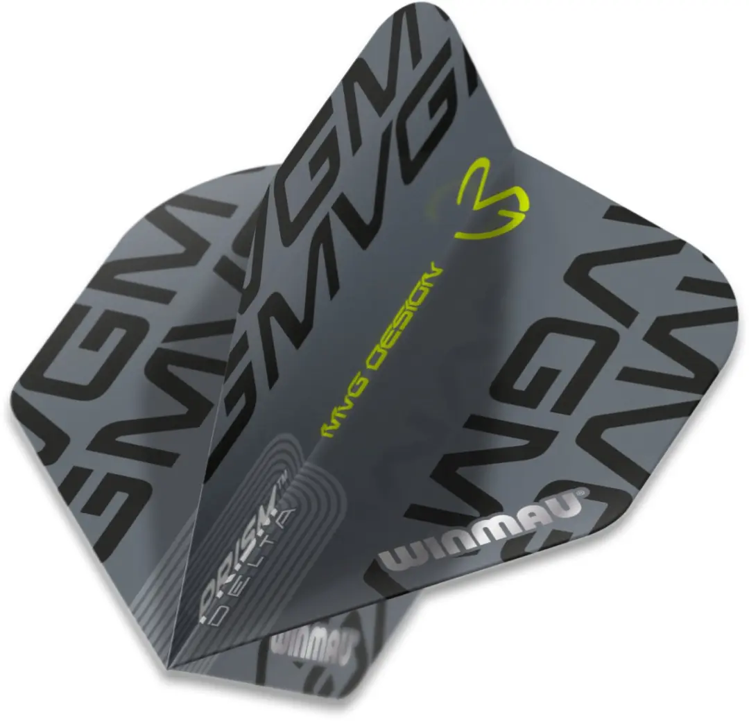 Winmau Prism Delta MVG Dart Flights - 3 Stuks - Grijs