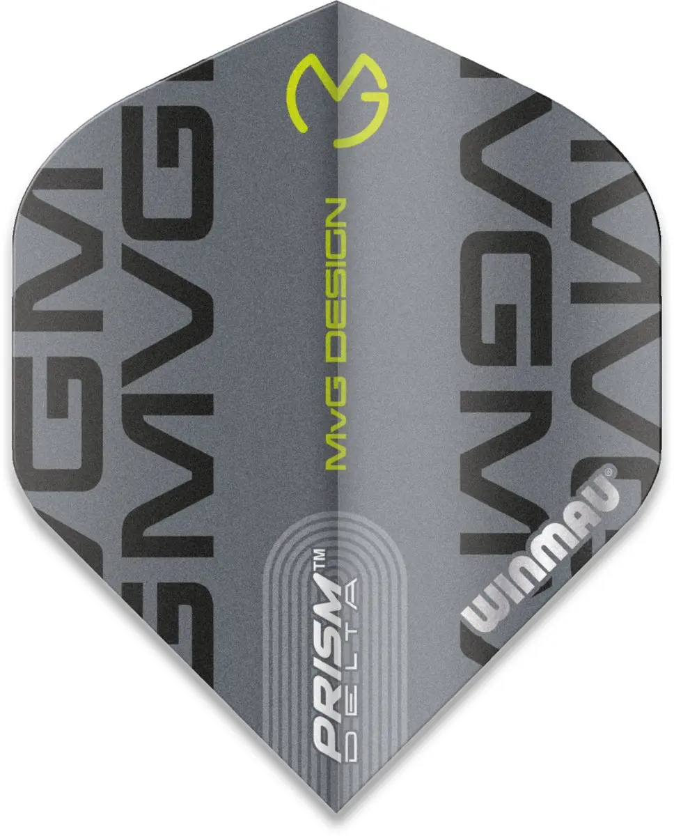 Winmau Prism Delta MVG Dart Flights - 3 Stuks - Grijs