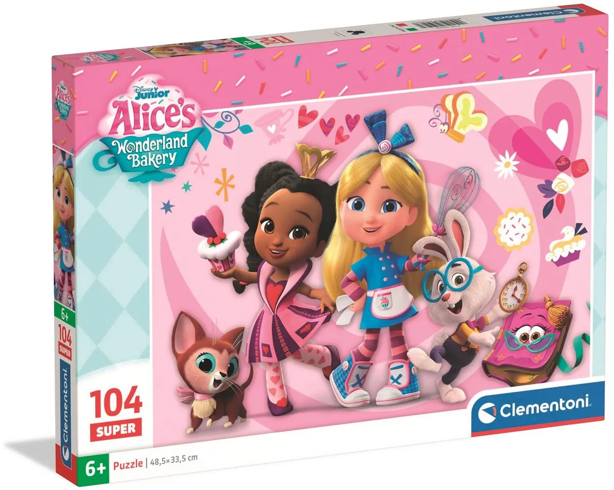 Clementoni Super Alice Bakery Disney Puzzel 104 Stukjes