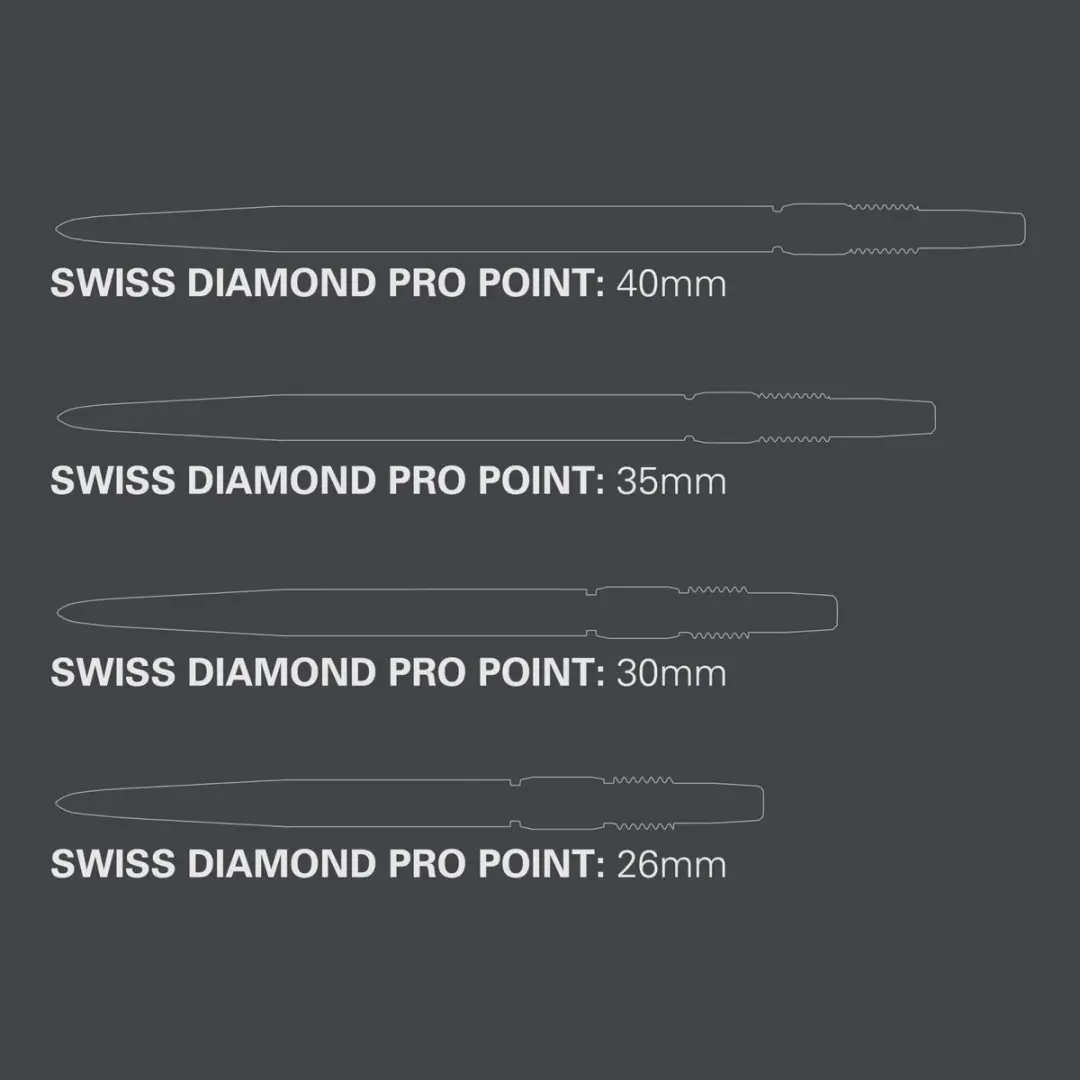 Target Darts Diamond Pro Swiss Point 340025 Dartpunten 35mm - Zilver - 3 Stuks - afbeelding 6 van 6