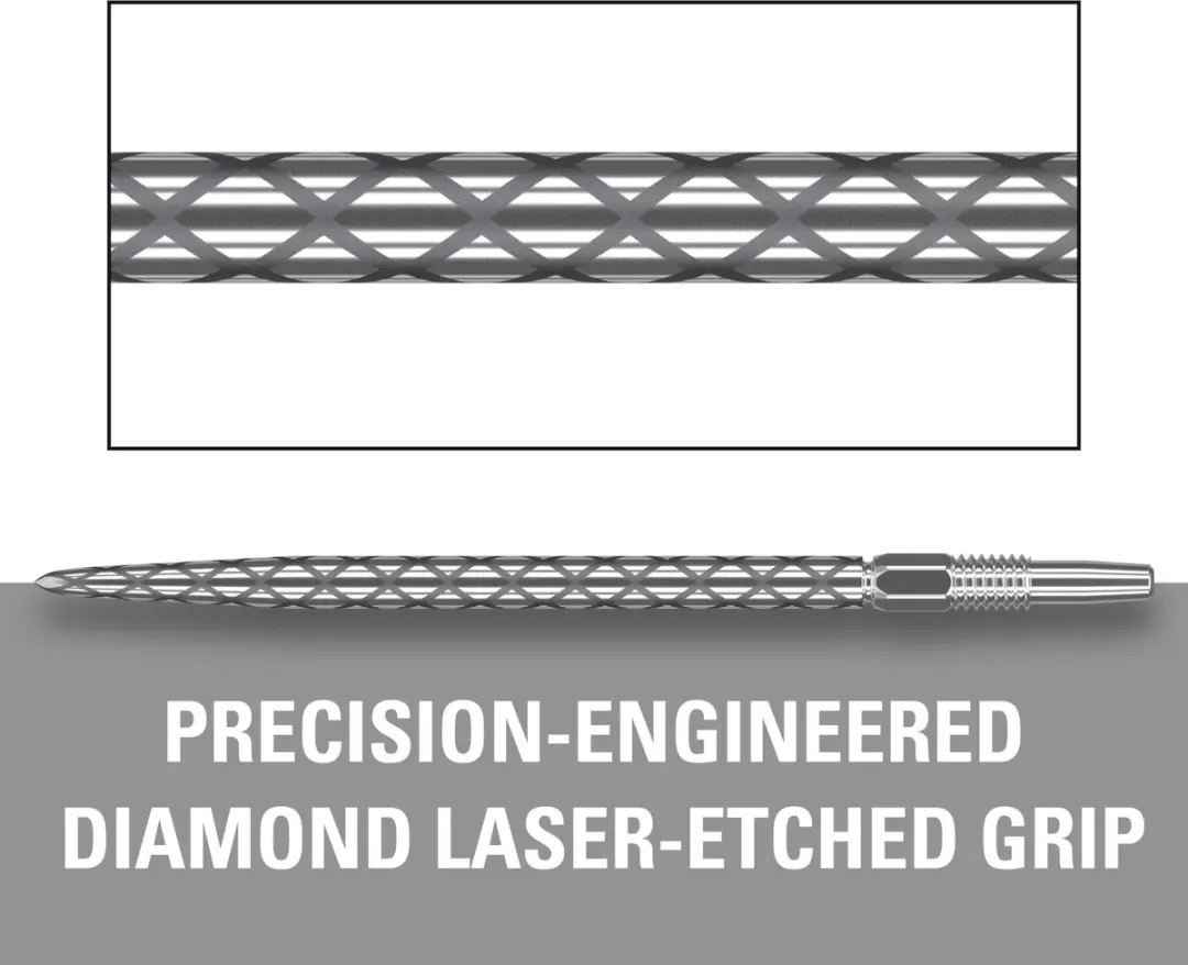Target Darts Diamond Pro Swiss Point 340025 Dartpunten 35mm - Zilver - 3 Stuks