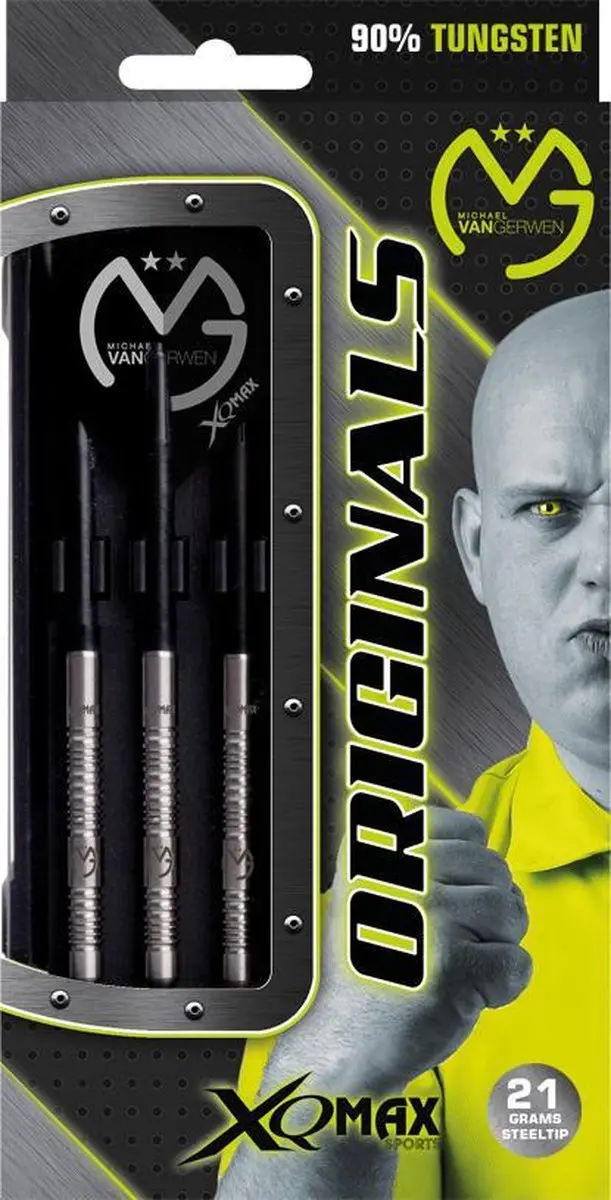 XQMax MvG QD1001020 Darts 21g - 90% Wolfraam - 3 Stuks