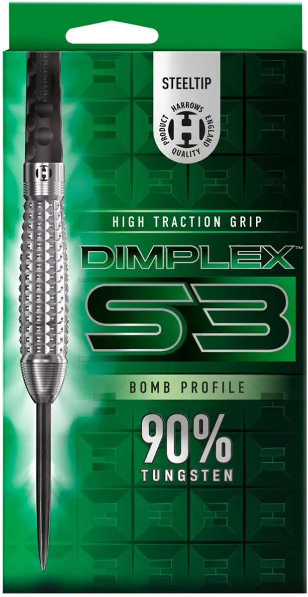 Harrows Dimplex S3 Bomb 21g - 3 Stuks - Groen - afbeelding 6 van 6