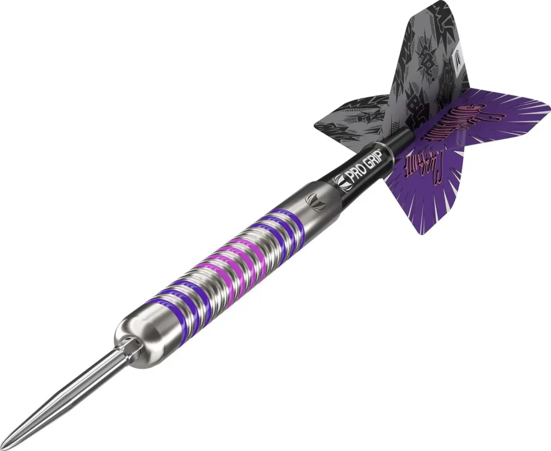 Target Eleanor Cairns 90% Swiss Point Dartpijlen - 3 Stuks - Paars/Roze/Zilver