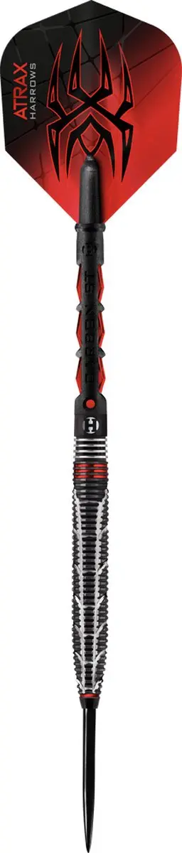 Harrows Atrax 25gr 95% Tungsten - 3 Stuks - Rood/Zwart