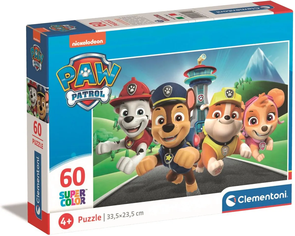 Clementoni Paw Patrol Kinderpuzzel 60 Stukjes - Multicolor