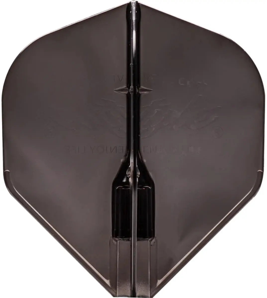 L-Style Fantom EZ L1 Standard Dart Flights - 3 Stuks - Transparant/Zwart