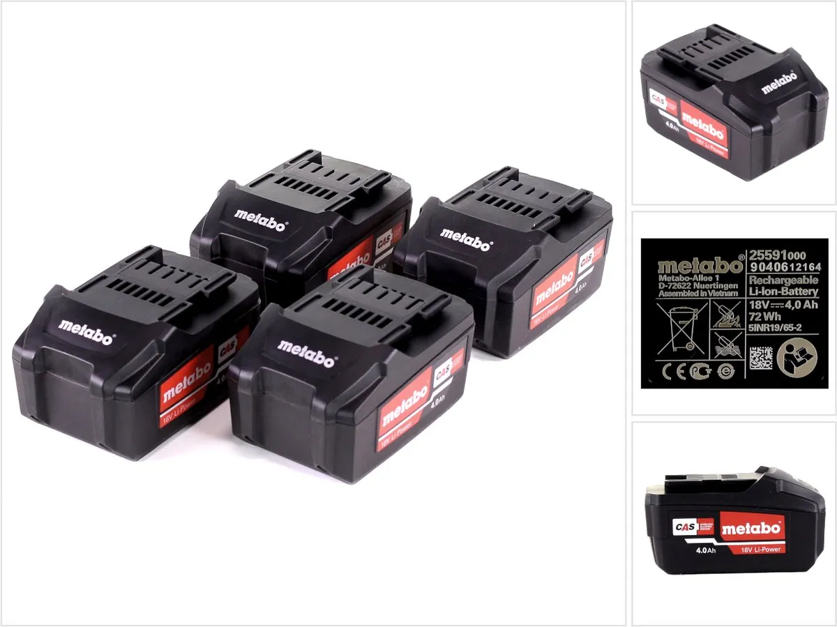 Metabo Li-Power 18V 4.0Ah CAS Accupack