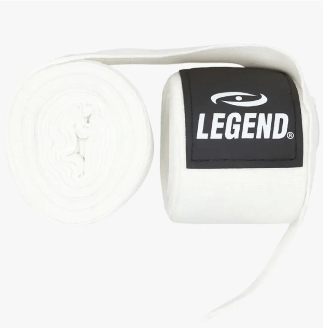 Legend Boksbandages 2,5m - One Size Wit