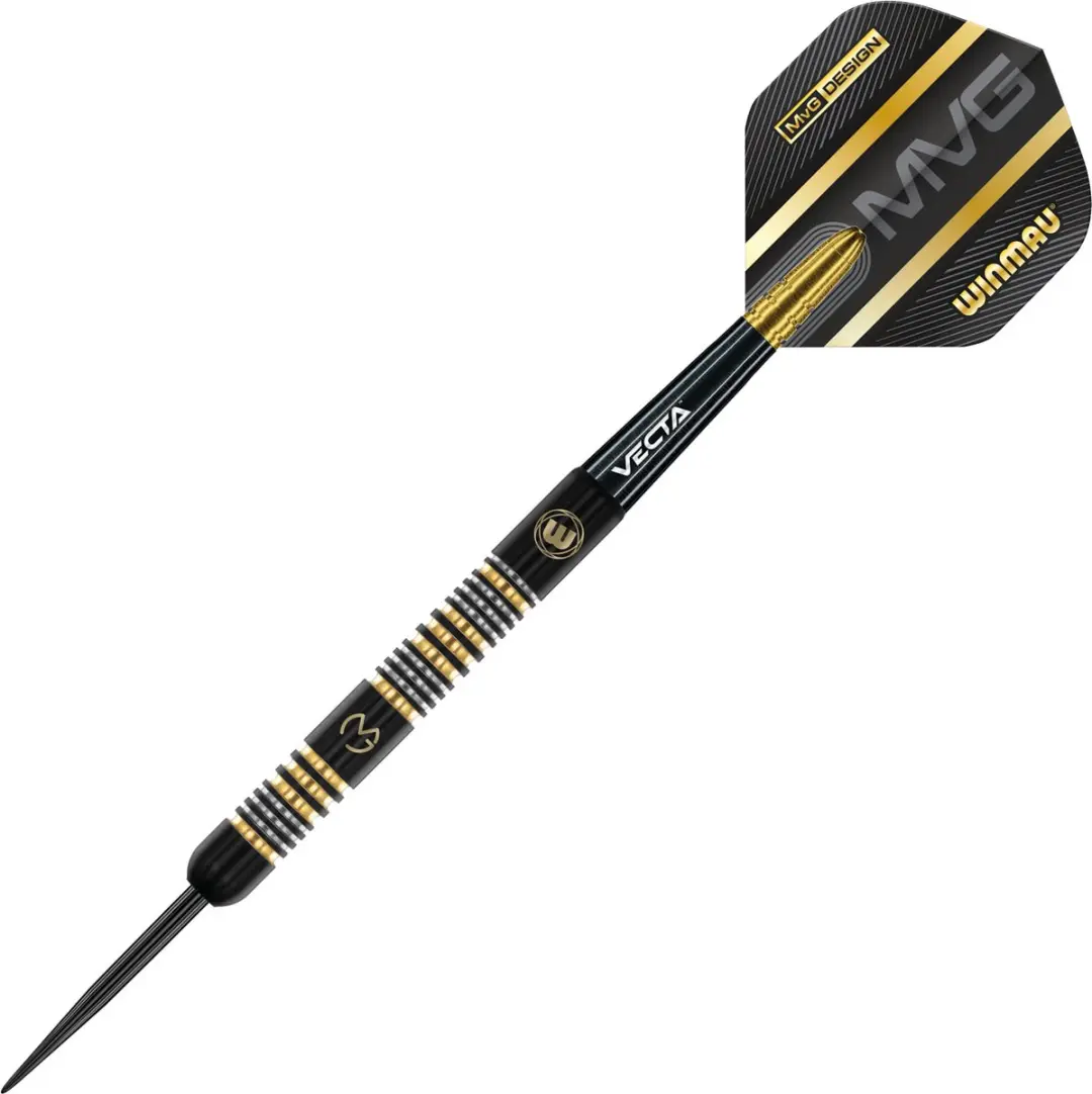 Winmau Michael van Gerwen Trilogy 90% Dartpijlen - 3 Stuks - Zwart/Goud