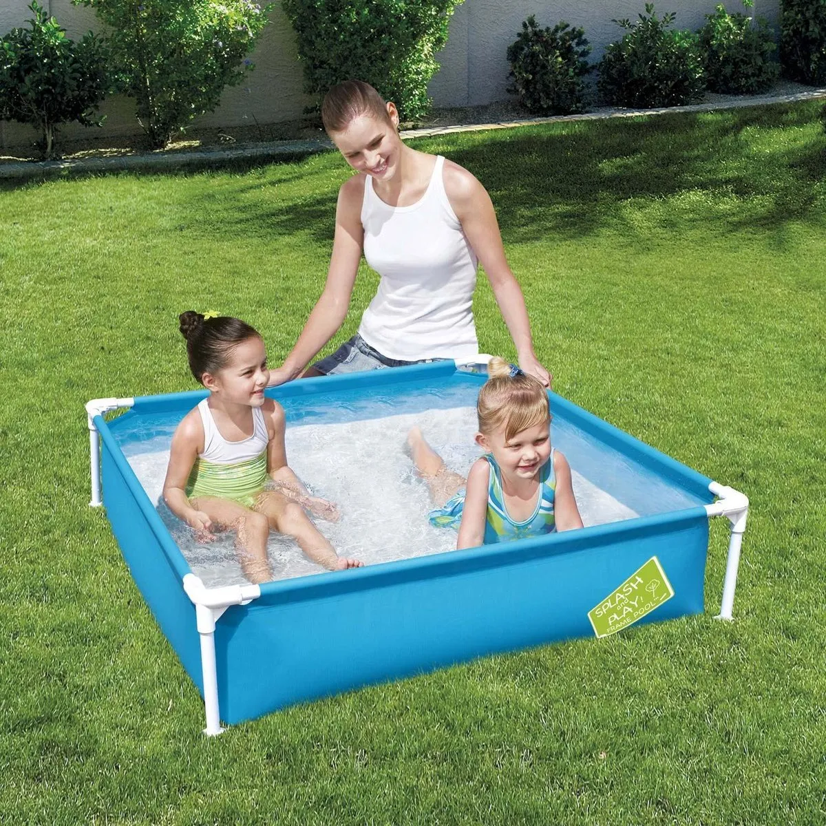 Bestway My First Frame Zwembad 122x122x30,5cm - Grijs - afbeelding 6 van 6