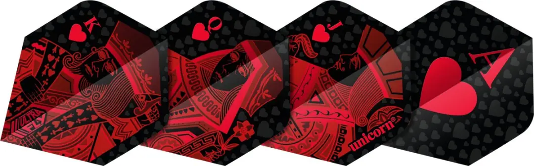 Unicorn Ultrafly Royal Flush Red PLUS Dart Flights