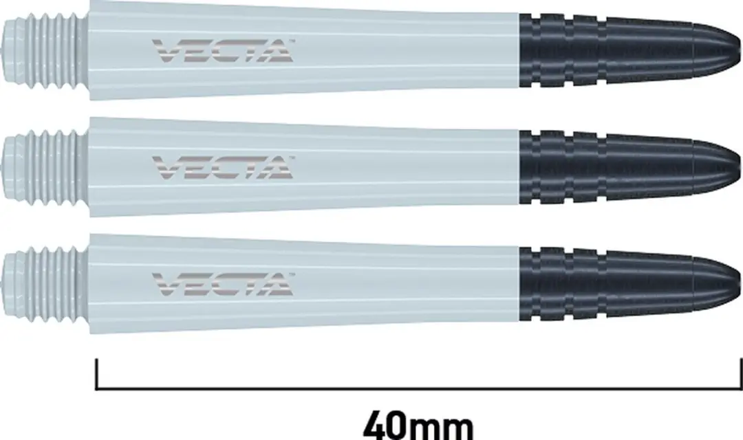 Winmau Vecta White Dart Shafts 3 Stuks
