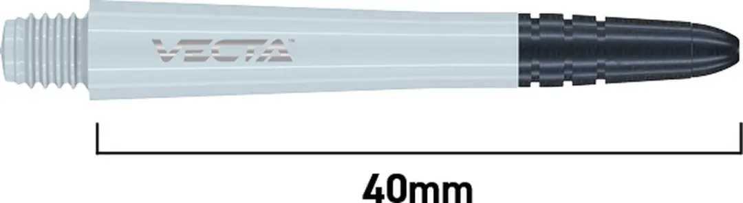 Winmau Vecta White Dart Shafts 3 Stuks