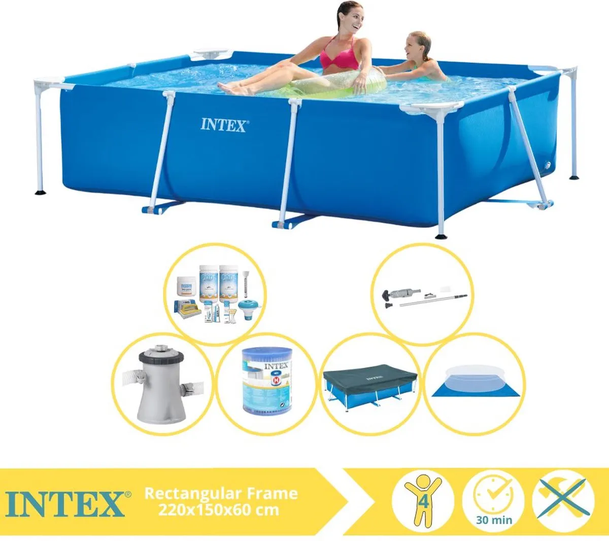 Intex 28270NP Opzetzwembad 220x150x60cm
