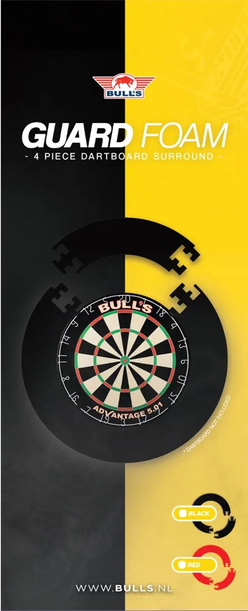 Bull's Guard Surround Dartbordbescherming - Foam - Zwart