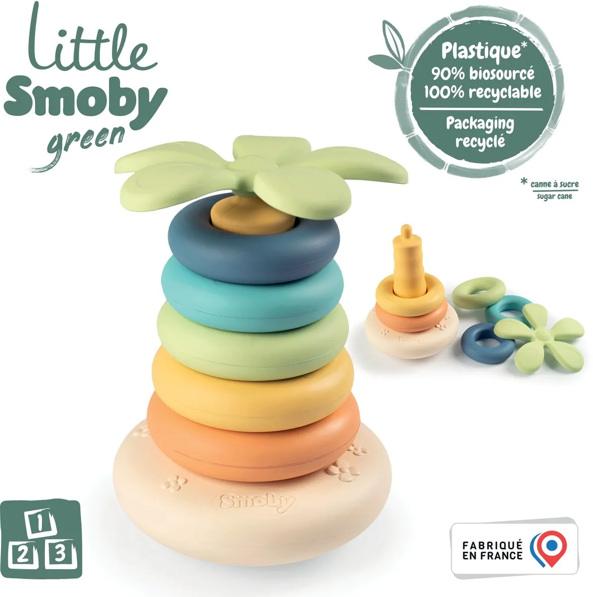 Smoby Piramide Stapelringen - 6 Stuks - Multicolor - afbeelding 3 van 6