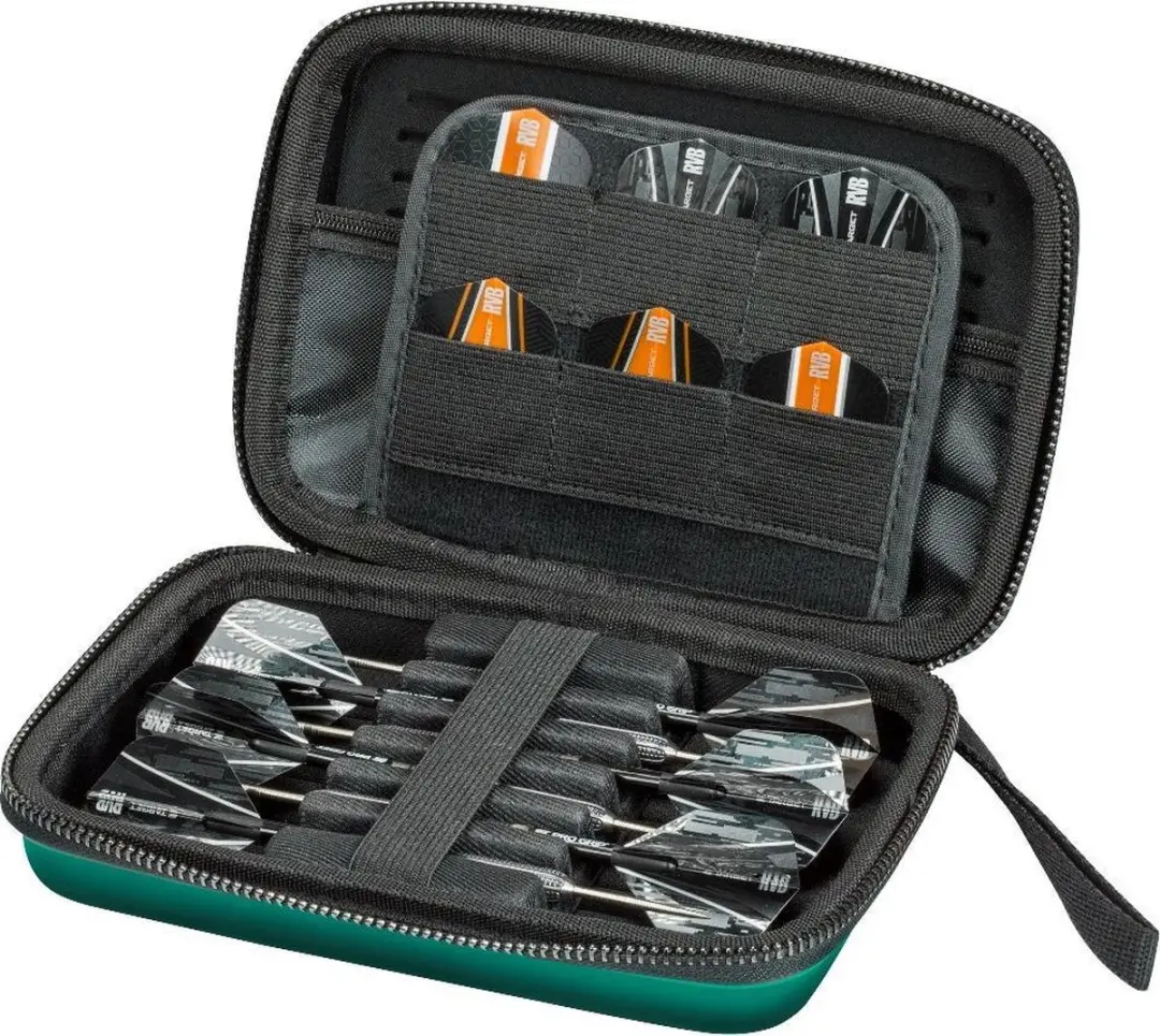 Target Takoma XL Dartkoffer - Aqua - 6 Darts - 19x13x5cm