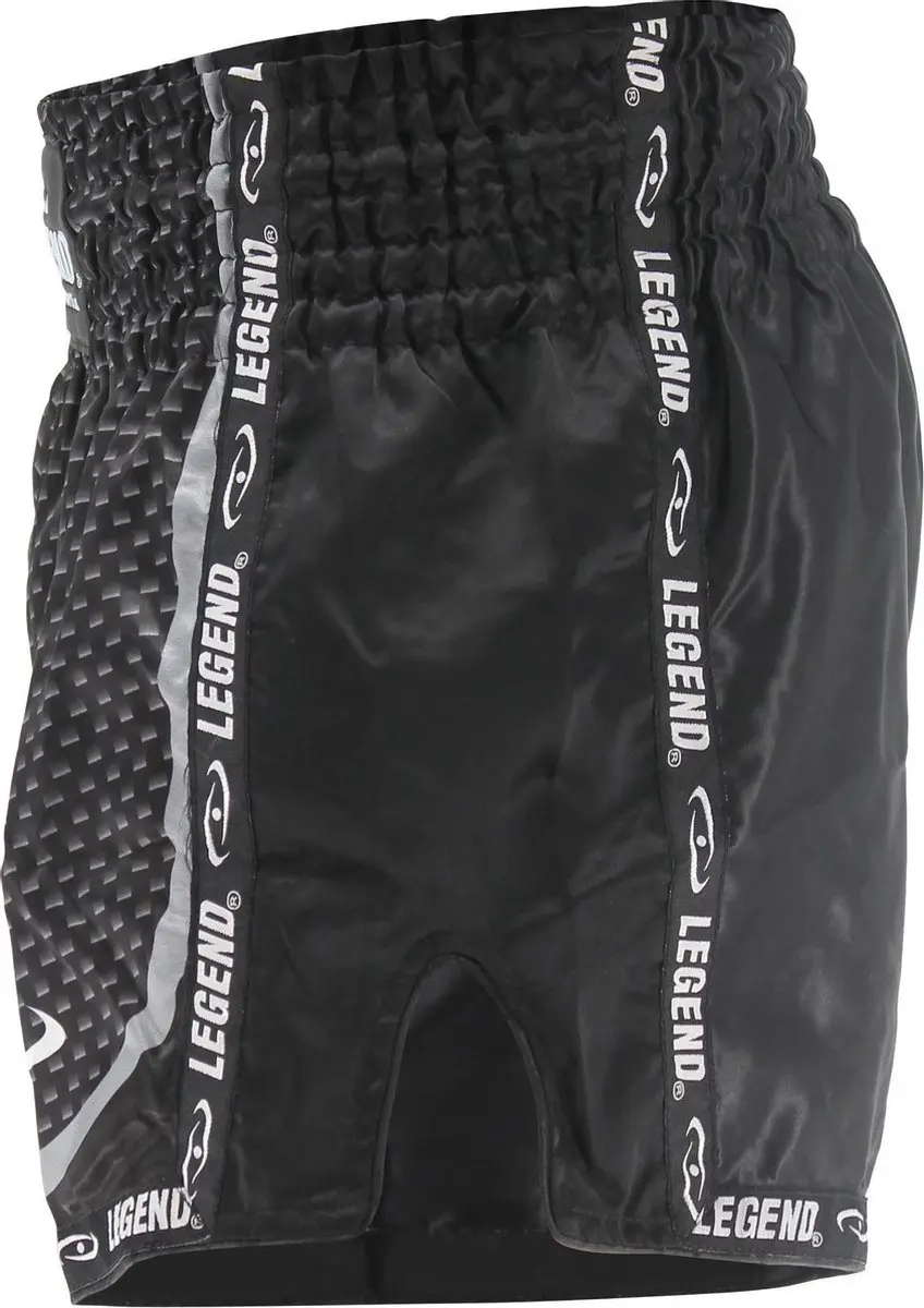 Legend Carbon Black Kickboksbroek XXXXS - 4-7 jaar