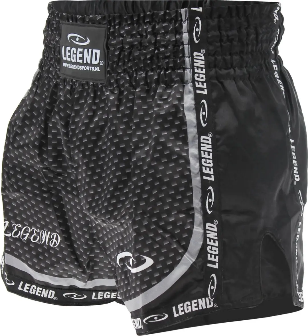 Legend Carbon Black Kickboksbroek XXXXS - 4-7 jaar
