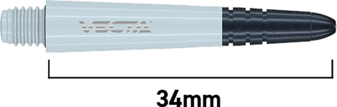 Winmau Vecta White Dart Shafts 3 Stuks