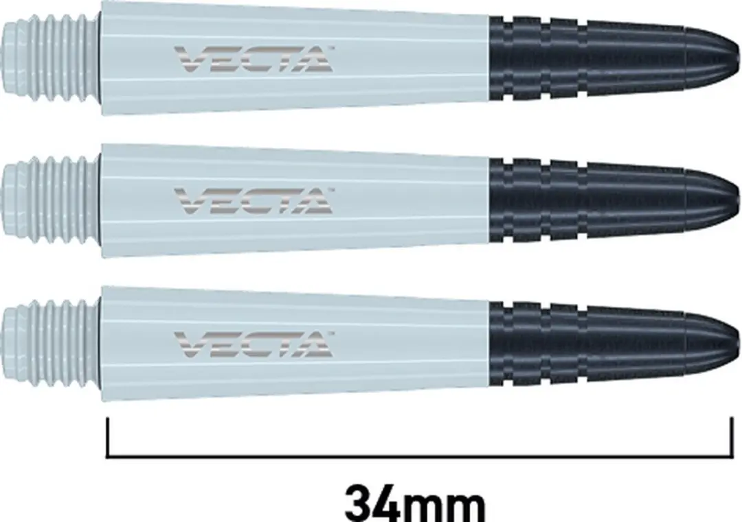 Winmau Vecta White Dart Shafts 3 Stuks