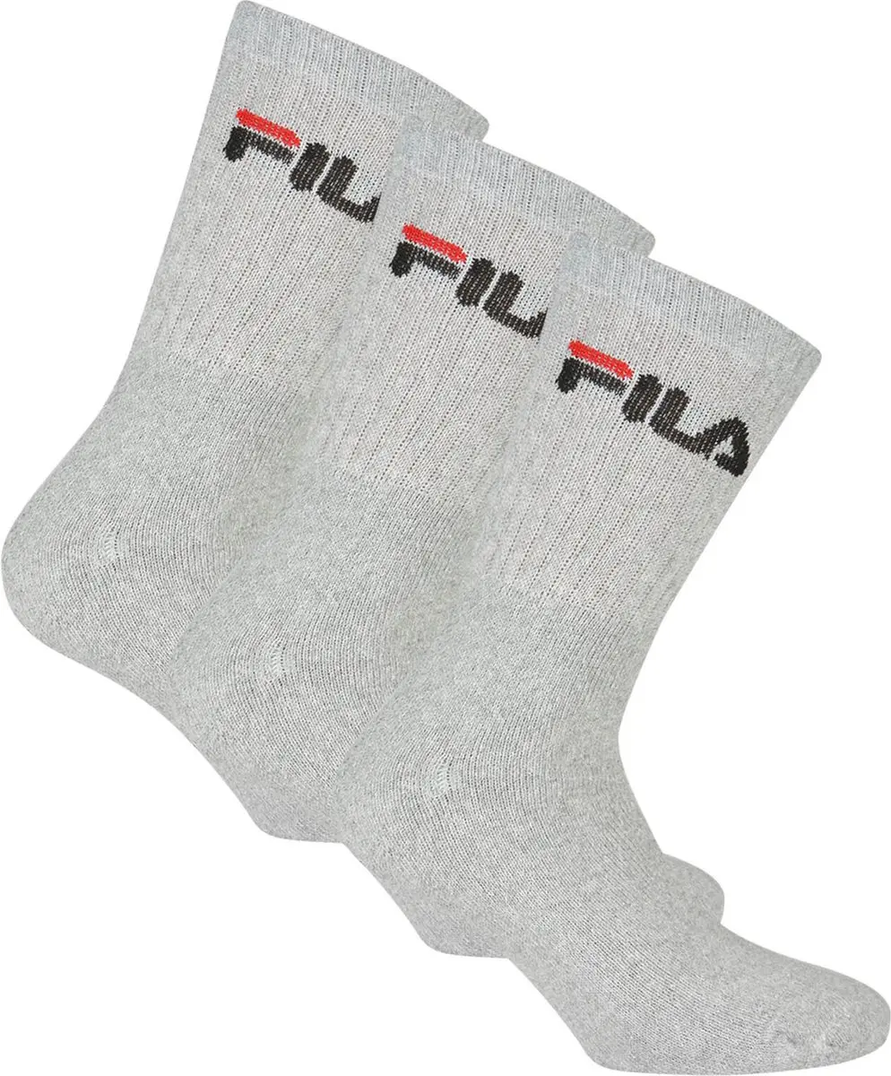 Fila Tennis Sokken 35-38 - Grijs - 3 Paar - afbeelding 6 van 6