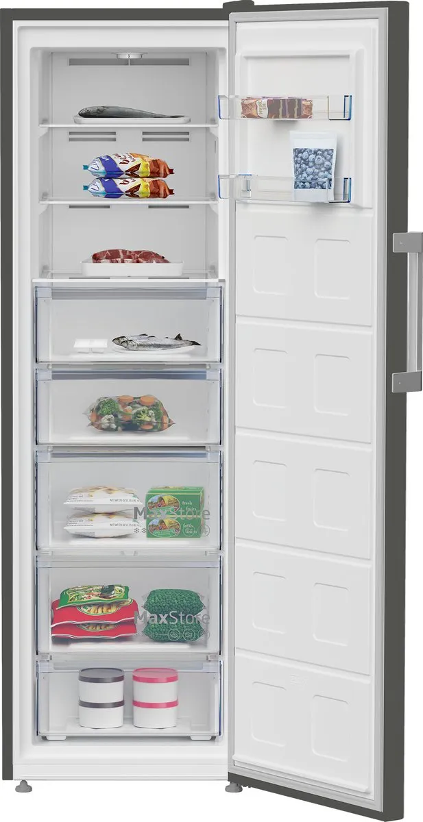 Beko B5RFNE315G Vrieskast Vrijstaand 286L - No-frost - Grijs