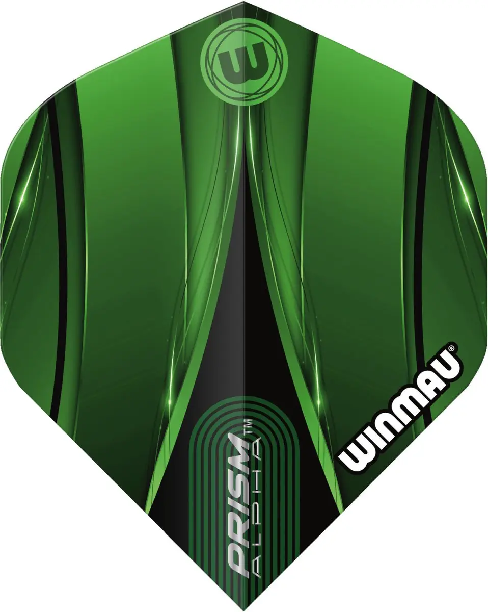 Winmau Prism Alpha Sniper Dart Flights - Groen - 3 Stuks