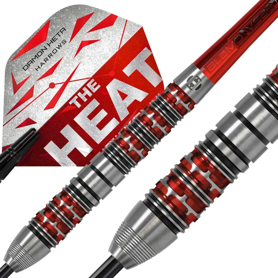 Harrows Damon Heta Series 3 Darts 21g - 3 Stuks - Rood