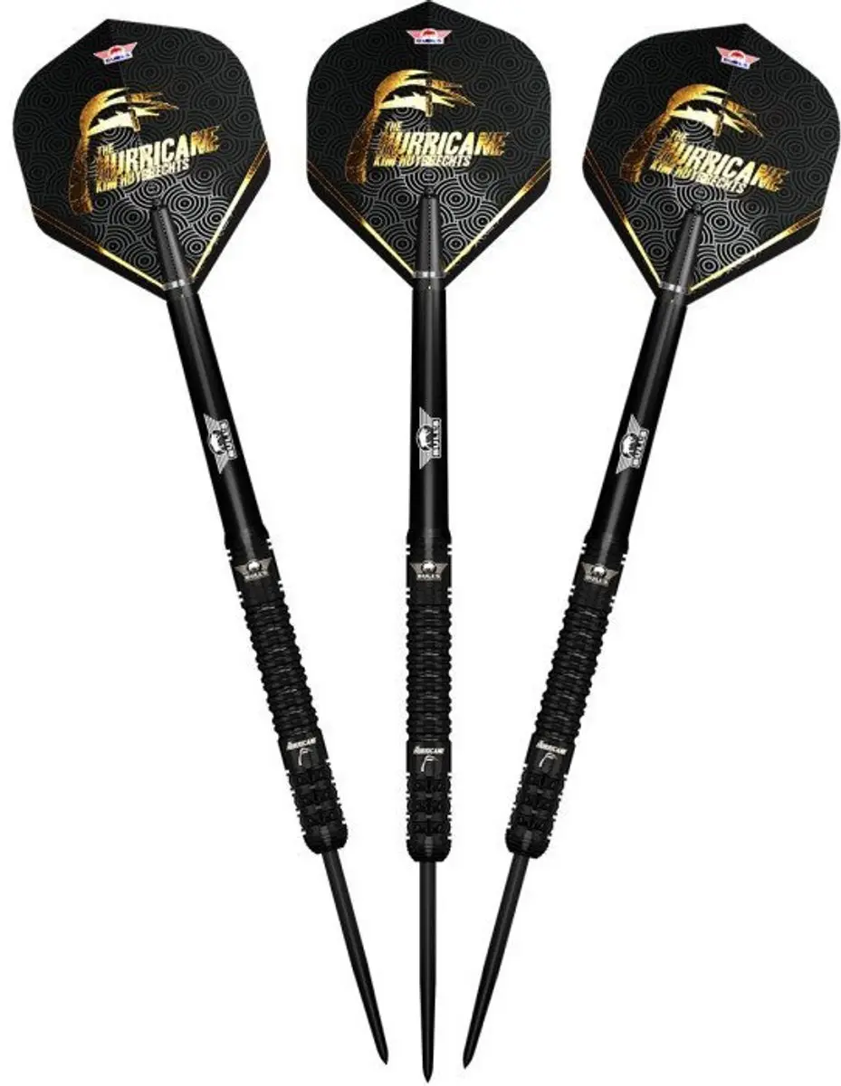 Bull's Kim Huybrechts E2 Full Black Dartpijlen - 3 Stuks