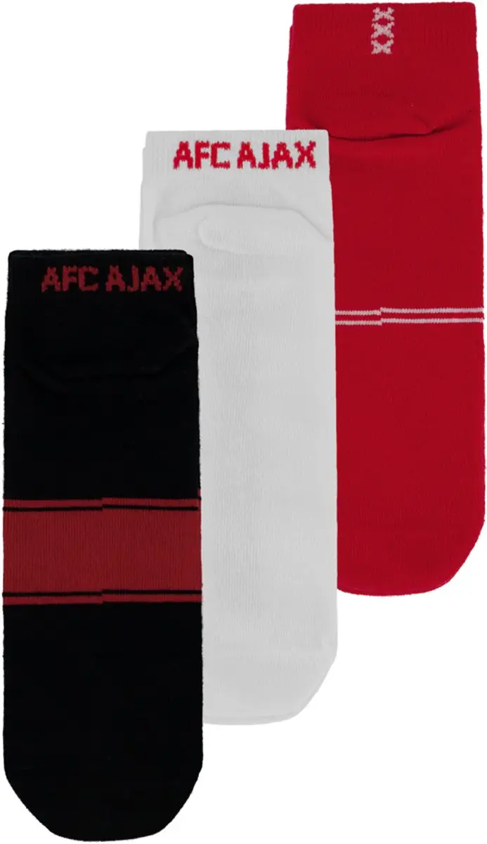 Ajax Sneakersokken 3-pack