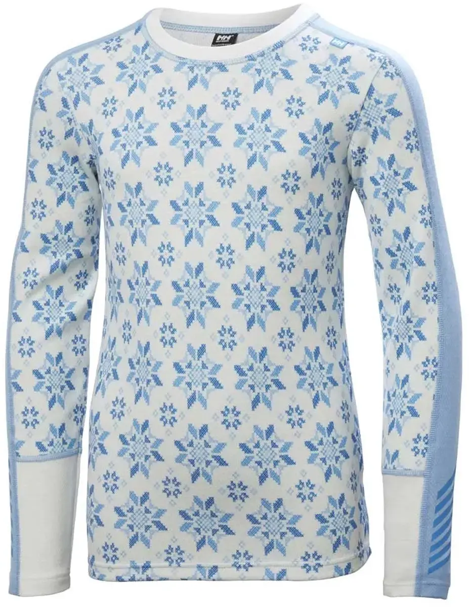 Helly Hansen Graphic Lifa Merino Junior Basislaagbroek 146 - Bright Blue