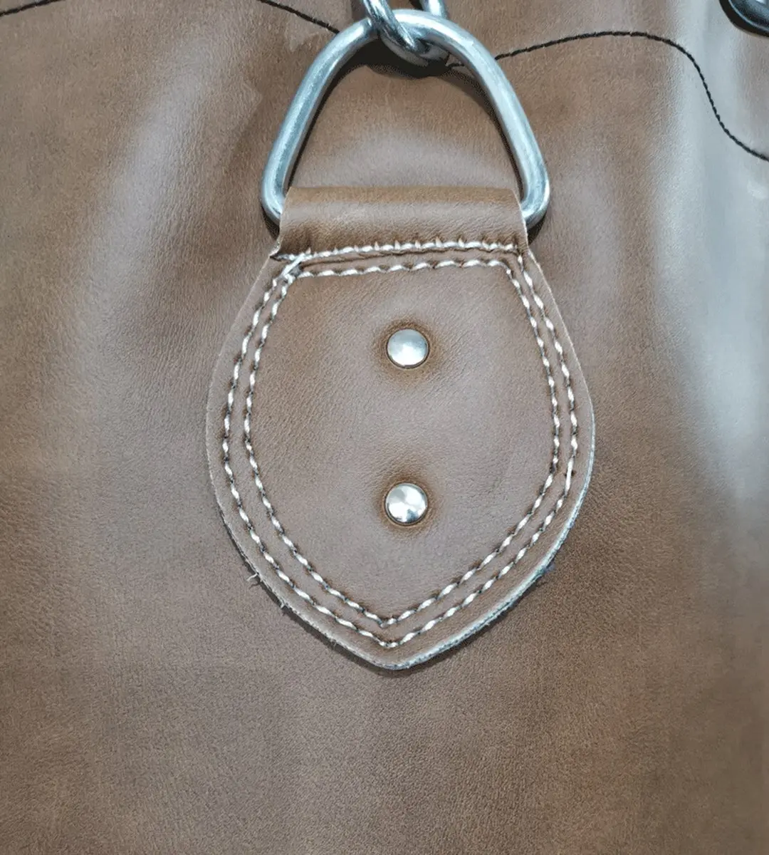 Legend Bokszak Bruin Vintage 120cm - Panda Hide Leather - Hangend