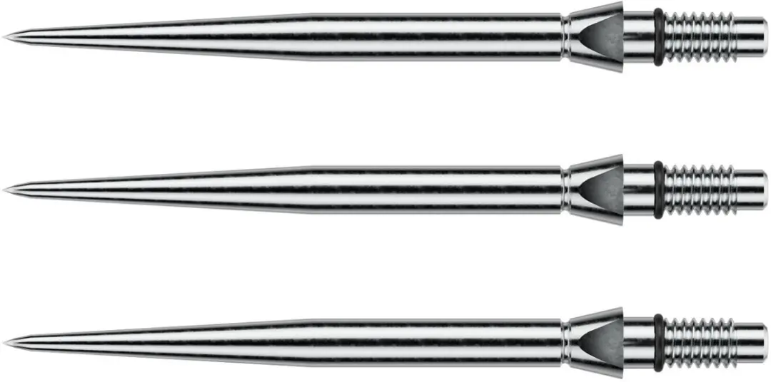 Winmau Switch Point Smooth Silver 26mm - 3 Stuks