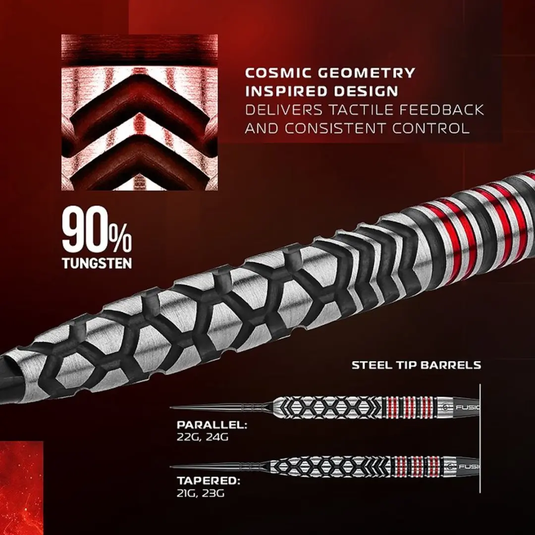 Winmau Fornax Parallel Switch Point 90% Dartpijlen - 3 Stuks