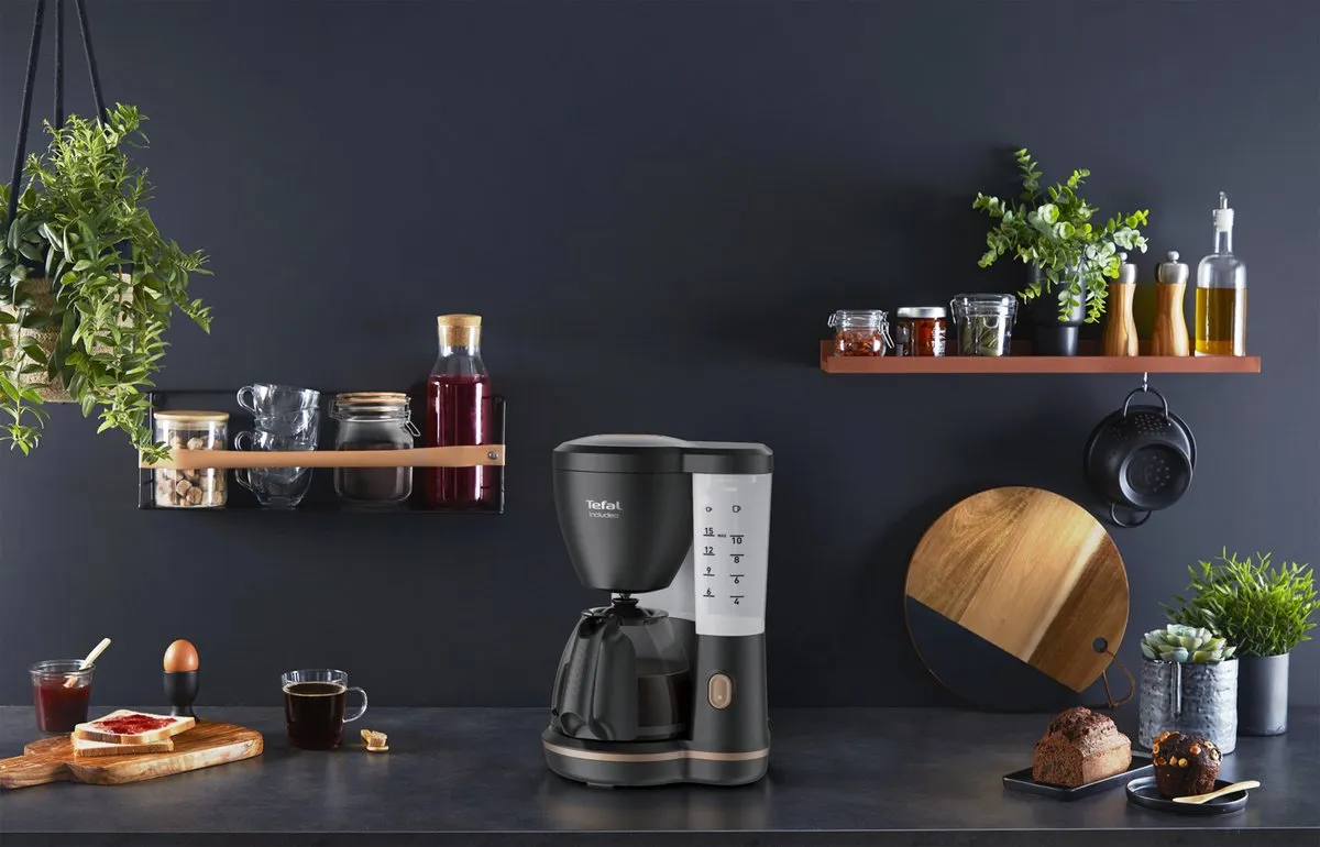 Tefal Includeo CM5338 Filter Koffiezetapparaat 1000W - 15 Koppen Zwart