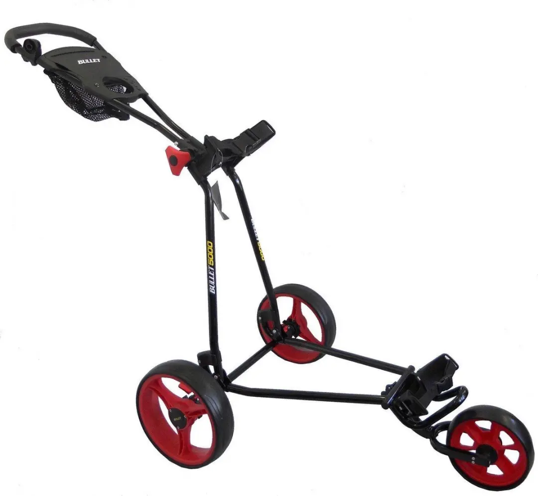 Bullet Comp 5000 Golftrolley - Zwart/Rood