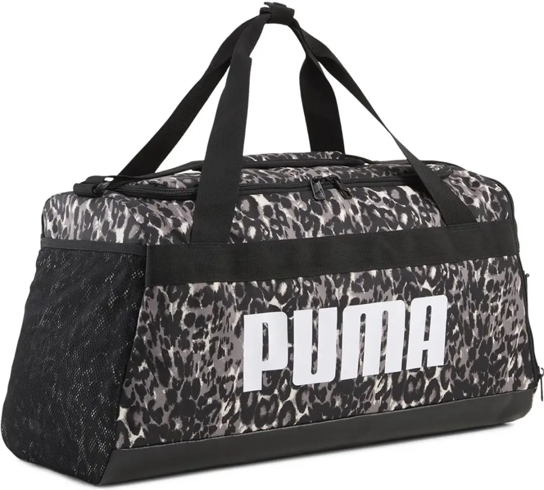 PUMA Challenger AOP Sporttas 35L - Mouse Gray/Buttercream/Leopard